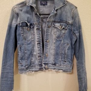 Junk Gypsy boutique denim distressed jacket
